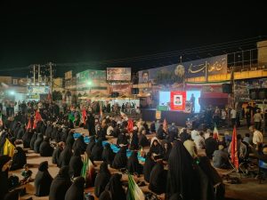 آیین هفتمین روز خاک‌سپاری شهید بهروز مصلحیان در میدان شهدای کازرون برگزار شد